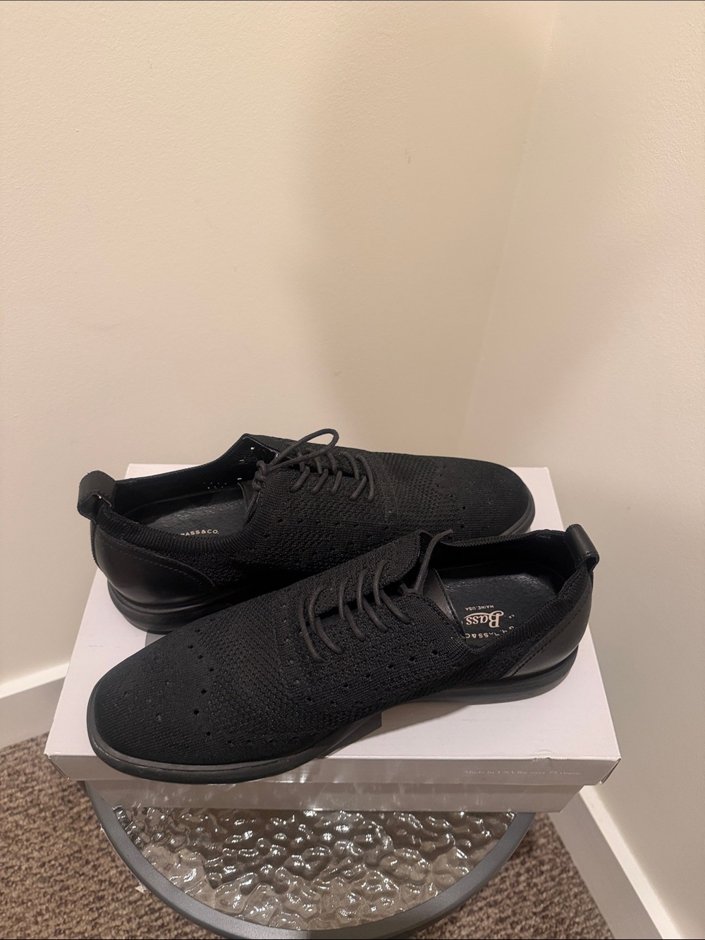 G.H. Bass & Co. Black Knit Slip-On Sneakers